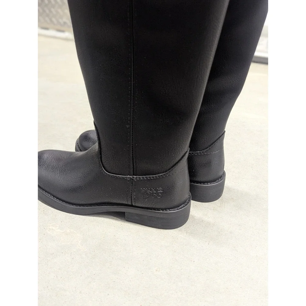Classic Riding Boots Frye & Co Kellie Button Tall Black Women's Size 5 New